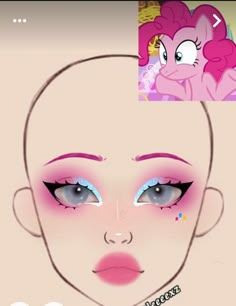 #makeup #makeupartist #makeupaddict #makeuplover #makeupjunkie #makeuptutorial #makeupforever #makeupbyme #makeupoftheday #makeuplook #makeupart #makeupblogger #makeuplove #makeupartistsworldwide #makeupgeek #makeupmafia My Little Pony Makeup, Maquillaje Douyin, Makeup Clown, Futuristic Makeup, Pony Makeup, Halloweenský Makeup, Funky Makeup, Anime Eye Makeup, Makeup Drawing