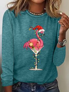 The Christmas Flamingo Casual Long Sleeve Shirt adds a playful twist to holiday style, featuring a fun flamingo pattern perfect for a lighthearted seasonal touch. This cotton-blend shirt with a classic crew neck offers soft, daily wear comfort and comes in a variety of festive colors. Ideal for casual gatherings or just adding a pop of holiday spirit to your everyday look!
Key Features:

    Material: Soft cotton-blend for comfort and durability.
    Neckline: Classic crew neck.
    Pattern: Festive flamingo print for holiday flair.
    Style: Casual, relaxed fit.

Color Options:

Watermelon, Deep Gray, Green, White, Black, Beige, Blue

#ChristmasFun #FlamingoFashion #HolidayCasual Flamingo Fashion, Christmas Flamingo, Flamingo Pattern, Deep Gray, Casual Spring, Holiday Fashion