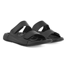 Unbeatable comfort! The women’s 2nd Cozmo Flat Sandal by Ecco uses the innovative FLUIDFORM™ technology to fuse the soft leather upper to the sole to create a one piece slide. There are two quick fastening straps for easy adjustment. Perfect for running errands or running to yoga class. Features: Full grain leather upper Two adjustable straps Anatomical footbed covered in suede PU midsole FLUIDFORM™ Direct Comfort Technology Style Number: 206823-01001 This item is on "Our Last Pair Rack'' at one Colorado Shoes, Brown Shoe, The Vamps, Shoe Store, Soft Suede, Scandinavian Style, Full Grain Leather, Flat Sandals, Black Sandals