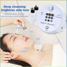 Diamond Microdermabrasion Machine Power Professional Dermabrasion, Home Use Facial Skin Care Diamond Microdermabrasion, Microdermabrasion Machine, Brighten Skin Tone, Deep Cleansing, Facial Skin Care, Facial Skin, Skin Tones, Facial, Spray