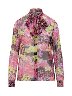 Long Sleeved Shirt, Italian Luxury, Gianni Versace, Black Rose, Floral Printed, Luxury Boutique, Versace, Long Sleeve Shirts, Floral Prints