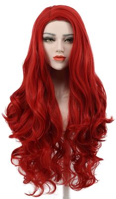 PRICES MAY VARY. 100% Brand New Adjustable Size: The maximum circumference approx 21~24inch/54~62cm(exist 1~2cm normal error), the size of wig cap is adjustable, which can fit different head size High Quality: 100% high-quality high-temperature synthetic fiber,which is very suitable for long term use Wig color may vary due to different monitor or lights Function: Perfect for Halloween wig, concerts, theme parties, weddings, dating, and any other occasion Red Hair Halloween, Pretty Red Hair, Ivy Costume, Poison Ivy Cosplay, Long Blonde Wig, Black Curly Wig, Good Quality Wigs, Hair Halloween, Party Wig