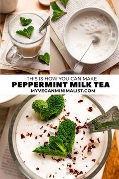 this is how you can make peppermint milk tea