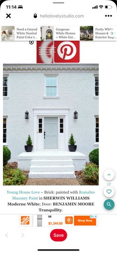 the home page on an iphone showing what it is like to live in this house