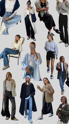 Christian Outfits Modesty, Normcore Outfits, Chic Capsule Wardrobe, Tomboy Femme, Outfit Collage, Fall Outfits For Work, Athleisure Outfits, Casual Work Outfits, Comfy Fashion