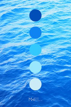 blue and white circles floating in the water with text overlay that reads,'i am