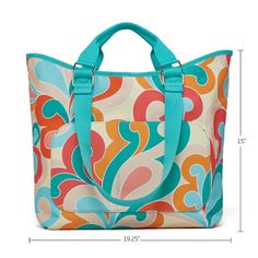 Art by WerkShoppe Studio Reminiscent of the mod 60s, this fun retro-inspired paisley transforms boring into bold and beautiful. Proudly carry this pop of color with confidence and style wherever you are or may be going. Super big and art-inspired, our Go Big Tote is a head-turning bag for all your leisure activities. Pool, beach, day trips, or weekend jaunts, this is the best bag ever! Water-resistant and crafted from post-consumer recycled materials, it’s eco-friendly in the most fabulous way. Big Tote Bags, Mod 60s, The Mod, Pool Beach, Chic Bags, Leisure Activities, Bold And Beautiful, Best Bags, Tote Bag Design