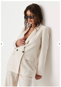 Modern Feminine Style, Modern Feminine, Cotton Blazer, Oversized Blazer, Double Breasted Blazer, Linen Blazer, Short Coat, White Blazer, Fashion Story