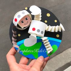 Paper Craft for Kids 3D Astronaut Space Galaxy Craft Printab - Inspire Uplift Astronaut Craft, Galaxy Crafts, Space Crafts For Kids, Insects Preschool, Space Camp, Toddler Ideas, Space Activities, Astronaut Space, Space Galaxy