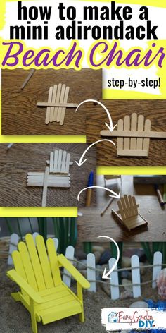 how to make a mini adirondack beach chair step - by - step