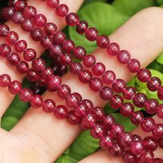 Once Upon A Diamond Pendant Necklace Triple Strand Ruby Bead Necklace 309.86 Carats NOT DYED Yoga Mala, Thread Necklace, Ruby Beads, Gold Threads, Red And Gold, Strand Necklace, Bead Necklace, Necklace Lengths, Ruby