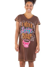 PRICES MAY VARY. COMFY SLEEP SHIRT FOR WOMEN: An oversized shirt with a feminine twist, our coffee V-neck nightshirt features snuggly fabric and funny, laugh-out-loud designs! It is available in S/M or L/XL sizes and a variety of adorable animal-pun graphics. CUDDLY COTTON NIGHTGOWN: LazyOne sleep shirts for women are woven from 100% preshrunk cotton for a perpetually soft, snuggly, and relaxing fit, making them perfect for drifting off to sweet dreams all winter long. DIFFERENT DESIGN OPTIONS: Onesie Pajamas Women, Kids Christmas Pjs, Adult Onesie Pajamas, Lock Stitch, Funny V, Pajamas Gift, Onesie Pajamas, Sleep Well, Family Christmas Pajamas