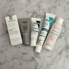 Total Of 5 Brand New, Never Opened Travel Size Skin Care Items. Cerave Facial Moisturizing Lotion Pm Cerave Acne Foaming Cream Wash La Roche-Posay Hyalu B5 Serum No7 Future Renew Damage Reversal Serum Avene Tolerance Gentle Cleanser Target Skincare Dermatologist, Good Target Skin Care, Acne Skincare Routine La Roche, Fresh Products Skin Care, Skin Care Products From Target, Asian Skin Care Products, Avene Tolerance, Cerave Facial Moisturizing Lotion, Reset Routine