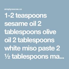 two tablespoos are sitting next to each other with the words 1 - 2 teaspoons sesame oil