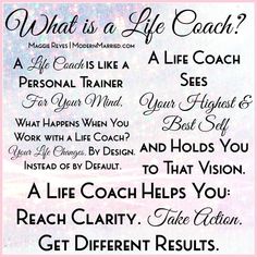 a poster with the words what is a life coach?