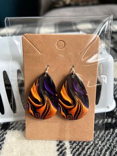 Halloween Teardrop Earrings Halloween Teardrop Jewelry Gift, Trendy Halloween Dangle Earrings, Trendy Dangle Earrings For Halloween, Multicolor Halloween Earrings Gift, Multicolor Halloween Earrings For Gift, Teardrop Earrings, Labour Day, Jewelry Earrings Dangle, Etsy Earrings