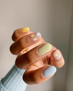 Cute Summer Nail Designs, Purple Nail, Soft Nails, Pastel Nails