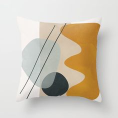 a pillow with an abstract design on it