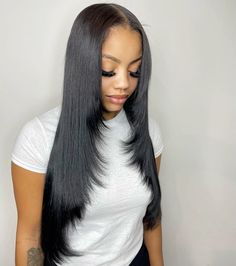 Straight Wig With Layers, Short Haircuts For Straight Hair, Wig With Layers, Haircuts For Straight Hair, Straight Layered Hair, 13x4 Lace Front Wig, Sew In Hairstyles, Amazing Hairstyles