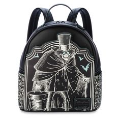 The Haunted Mansion Loungefly Mini Backpack | Disney Store Haunted Mansion Wallpaper, Hatbox Ghost, Haunted Mansion Halloween, The Haunted Mansion, Disney Handbags, Disney Food Blog, Adventures By Disney, Loungefly Disney, Disney Jewelry