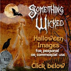 a halloween poster with a skeleton and a crow