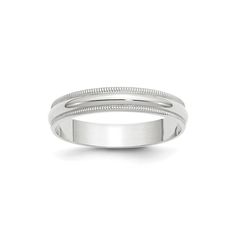 Item Specifications Handmade White gold , Yellow Gold Plain band made in 14K solid gold , 4.0mm wide , with milgrain details This would be the perfect gift for your beloved. Ring Size Listed  ---------------------------- *6* Weight------------------------------------------*Approx 2g* Metal---------------------------------- *14k solid gold* Availability ---------------------------- *Limited Quantity* VARIATIONS  This ring can be made in yellow gold, white gold or rose gold with no additional cost. This ring listed is available to be shipped in 2 business days Free ring sizing up to size 8 , 8 plus request a price Special orders may take 10-15 business days * FREE USPS Shipping - Sent With a Tracking Number * FREE Luxury Gift Box * 12 Days Money Back Guarantee - No Questions Asked * Easy Pay Milgrain Round Jewelry For Marriage, Classic Milgrain Jewelry For Marriage, Classic Milgrain Jewelry For Promise Ring, Classic Milgrain Jewelry For Anniversary, White Gold Milgrain Promise Ring, Classic Silver Jewelry With Milgrain Detail, Milgrain Round Band Jewelry Gift, Milgrain Round Band Jewelry As Gift, Milgrain Jewelry As A Gift