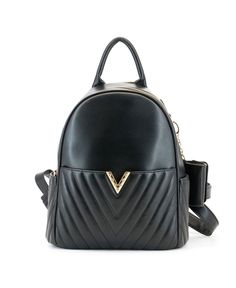 out of stock Black Faux Leather Backpack With Soft Texture, Modern Faux Leather Backpack For On-the-go, Black Faux Leather Backpack For On-the-go, Modern Black Leather Backpack For On-the-go, Luxury Black Leather Backpack With Gold-tone Hardware, Medium Backpack, Black Backpack, Buy Online, Faux Leather