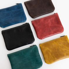 Discover the versatility of our handcrafted leather pouch, meticulously designed for everyday organization. Crafted from top-quality leather with a 7" zipper opening, this pouch is the absolute perfect size to carry all your little odds and ends. Choose from our beautiful soft American leathers colors and experience the perfect blend of style and functionality. Approximate Dimension:7”w | 5.25”h | 5”d Odds And Ends, American Leather, Leather Conditioner, Everyday Items, Handcrafted Leather, Leather Pouch, Leather Handmade, Comfortable Shoes, The Balm