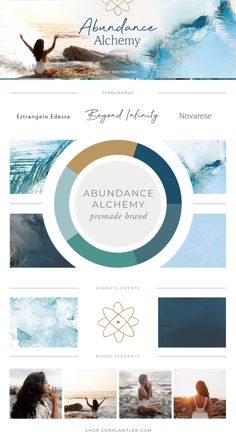 the website design for abundance alchemy, which is designed to be used as an ad