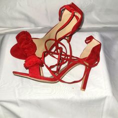 Shipping Only On Weekends Red Heels For Spring Night Out, Chic Red Heels For Spring, Lady In Red, Shoes Women Heels, Open Toe, Shoes Heels, Size 10, Women Shoes, Heels