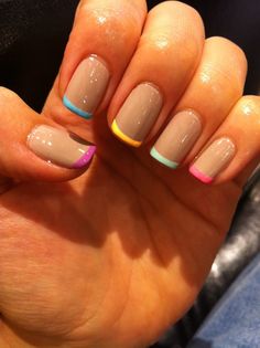 Doing this Tipped Nails, French Nail Art, Her Nails, Nails Polish, Up Nails, Manicure Y Pedicure, Nail It, Creative Nails, Gel Manicure