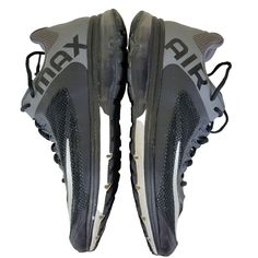 Nike Air Max Excellerate Plus 2 Black/Grey Mesh Running Shoes Size 14 555331-02 Functional Gray Running Shoes With Round Toe, Gray Running Shoes With Air Max Cushioning, Nike Functional Gray Running Shoes, Nike Gray Lace-up Running Shoes, Nike Air Max Black Mesh Running Shoes, Nike Gray Synthetic Running Shoes, Nike Air Max Dynamic Black Synthetic Shoes, Nike Moisture-wicking Running Shoes For Sports, Nike Moisture-wicking Dynamic Running Shoes