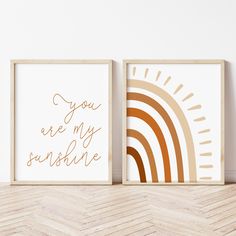 Gender Neutral Boho Nursery Art | You Are My Sunshine | Ollie + Hank You Are My Sunshine Nursery, Just So Tired, Boho Nursery Art, What Is For Dinner, Neutral Earth Tones, Sunshine Print, Bohemian Nursery, Baby Nursery Neutral, Bohemian Wall Art