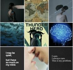 there are many different pictures with words on them that say i may be thunder head, but i have so much on my mind