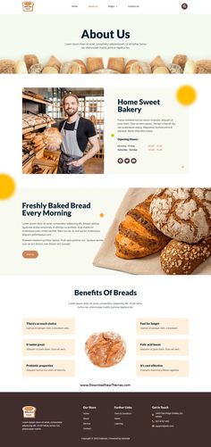 the bakery website is clean and ready to be used for business purposes, as well as advertising