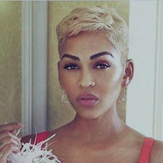 Short Blonde Pixie Cut, Short Blonde Curly Hair, Short Blonde Pixie, Meagan Good, Blonde Pixie Cut, Blonde Wigs, Hair Wigs For Black Women, Honey Blonde Hair, Honey Hair