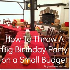 a big birthday party on a small budget