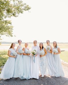 baby blue dresses, light blue dress, something blue, blue wedding inspo, chiffon dresses, Blue Rococo Floral, blue floral dresses, blue flowers dress, Birdy Grey, Blue Dreamy Ditsy, Ice Blue Blue Bridesmaid Dresses