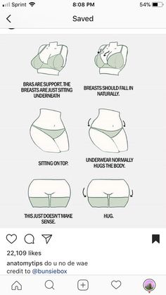 the instructions for how to use bras on an iphone screen, including bras and bra