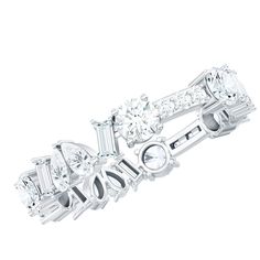 a diamond ring with the word love surrounded by smaller diamonds and cut - out letters