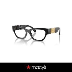 in stock Eyeglasses For Women, Eyeglasses Frames, Versace, Pick Up, In Store, Buy Online, Free Shipping, Black