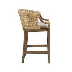 an image of a bar stool that is made out of wood and wickers