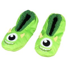 If youre looking for officially licensed Monsters, Inc. merchandise, youve come to the right place! Bioworld specializes in creating officially licensed apparel and accessories, along with other cool geek products! These Monsters Inc. Mike Wazowski slippers feature a wonderful character style design complete with a 3D horn and high-quality embroidered face on the toe-cap. They have a non-slip sole for extra safety on hardwood and tile floors. The inner lining is a fluffy fleece, and the outer fa Monsters Inc Mike, Disney Monsters Inc, Monster Slippers, Mike From Monsters Inc, Maroon Shoes, Disney Monsters, Mike Wazowski, Embroidered Face, Cute Slippers