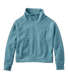 Women's Ridgeknit Half-Zip Pullover, Oversized | Shirts at L.L.Bean Fall Fleece Activewear For Outdoor, Fall Outdoor Fleece Activewear, Fleece Activewear For Fall Outdoor Activities, Outdoor Fleece Activewear For Fall, Outdoor Fall Fleece Activewear, Casual Half-zip Outdoor Sweater, Casual Half-zip Sweater For Outdoor, Athleisure Tops For Winter Hiking, Sporty Outdoor Fleece Sweater