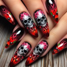 Outshine the fright this Halloween with 30+ next level Halloween nails. Explore a plethora of Halloween nail designs, from October nails that embrace the fall spirit to scary Halloween nails that are true showstoppers. Elevate your costume with our trendiest Halloween nails 2024. Dive into our blog now for comprehensive Halloween nails inspiration. Halloween Gore Nails, Halloween Nails Blood, Scary Halloween Nails, Halloween Nails Inspo, Scary Halloween Nails Design, Halloween Nails Ideas, Nails For Halloween, Fun Halloween Nails, Scary Nails