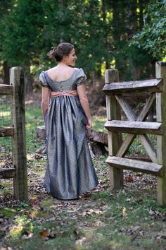 With historical events quickly approaching, a regency dress is uniquely suited for holidays, regency balls, celebrations, and feasts of all kinds. Made with a choice cotton, the dress features a long skirt, attached to a regency-style bodice. Don't miss out! This dress won't be here for long. *PLEASE NOTE* This dress is on clearance due to a flaw in the skirt back. The flaw is in the fabric but get lost in the folds of the dress. Please contact me for more photos. This dress is still beautiful and wearable, but can't be sold full price with a flaw in the material.  Occasions Wedding Bridesmaid Formal Dinner Recital Performance Theatre Drama Tea Reenactment Regency Ball Costume Holiday events Misses size 6 Bust 35" Just below bust to floor44" (custom hem is $45) Waistno waist What You Will Performance Theatre, Jane Austen Dress, Regency Ball, Ball Costume, Regency Gown, Regency Dress, Theatre Costumes, Holiday Events, Regency Era