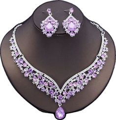 Elegant Jeweled Crystal Jewelry Sets, Elegant Crystal Jeweled Jewelry Sets, Wedding Jewelry Sets With Rhinestones, Formal Rhinestone Alloy Jewelry Sets, Formal Alloy Jewelry Sets With Rhinestones, Jeweled Crystal Costume Jewelry Set, Costume Jewelry Crystal Jeweled Sets, Crystal Jeweled Costume Jewelry Sets, Glamorous Crystal Jewelry Sets