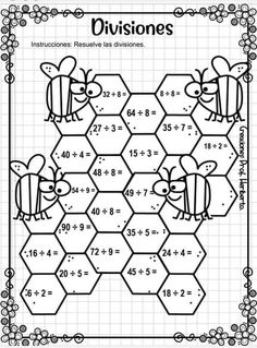 a printable worksheet with two bees on it