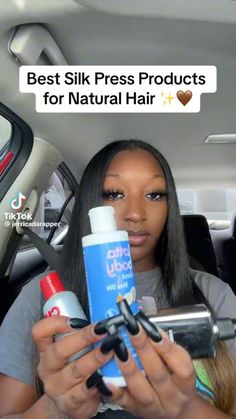 Hair Journey Tips, Silk Press Natural Hair, Beautiful Black Hair, Protective Hairstyles For Natural Hair, Hair Techniques, Protective Hairstyles Braids, Natural Hair Styles Easy