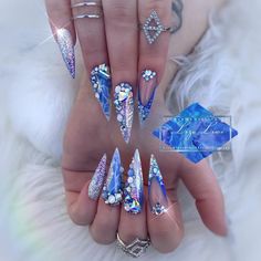 Anniversary Nails, Nail Designs Tutorial, Uñas Acrilicas, Trendy Nail Design, Beautiful Nail Designs, Bling Nails, Best Acrylic Nails